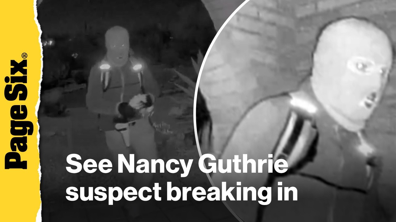 Armed Nancy Guthrie kidnapping suspect seen in terrifying video released by FBI