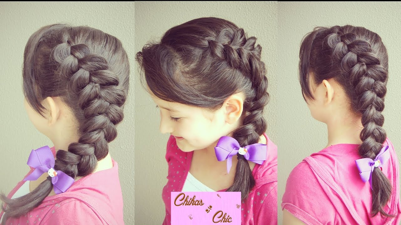 Peinado: Trenza de Lado - Trenza Lateral (Holandesa) | Chikas Chic