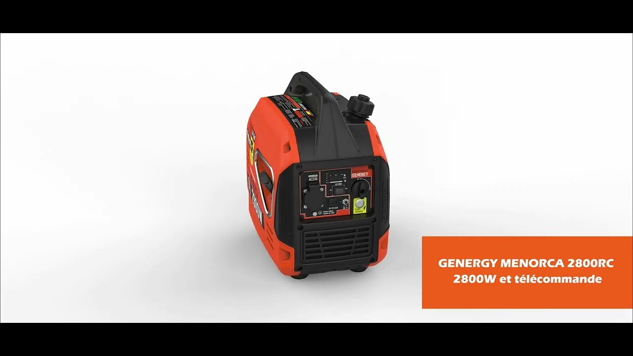 Groupe Électrogène Inverter Menorca RC (Remote Control) 2900W 230V Télécommandé