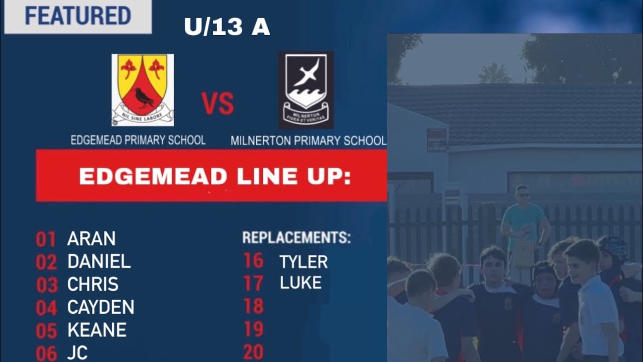 EDGEMEAD PRIMARY U/13 A VS MILNERTON PRIMARY U/13A