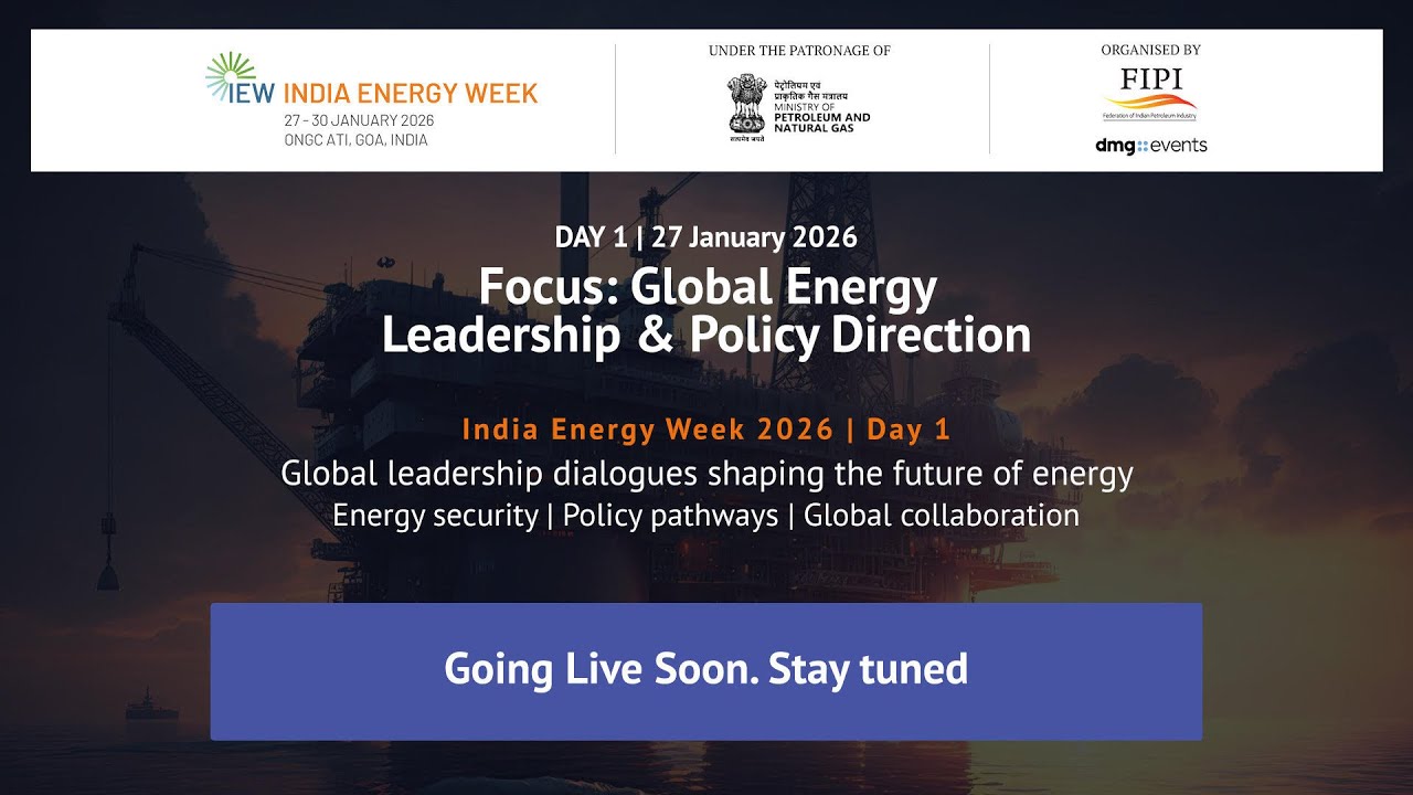India Energy Week 2026 | Day 1 LIVE | Global Energy Dialogues on Security, Transition & Innovation