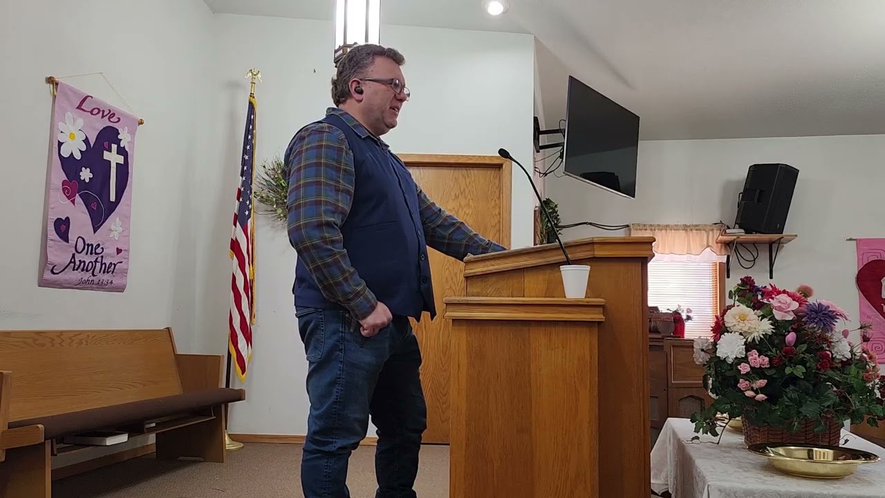 Brad McDonald-Sermon on love and faith at Friedensburg Bible Church, Avon, SD