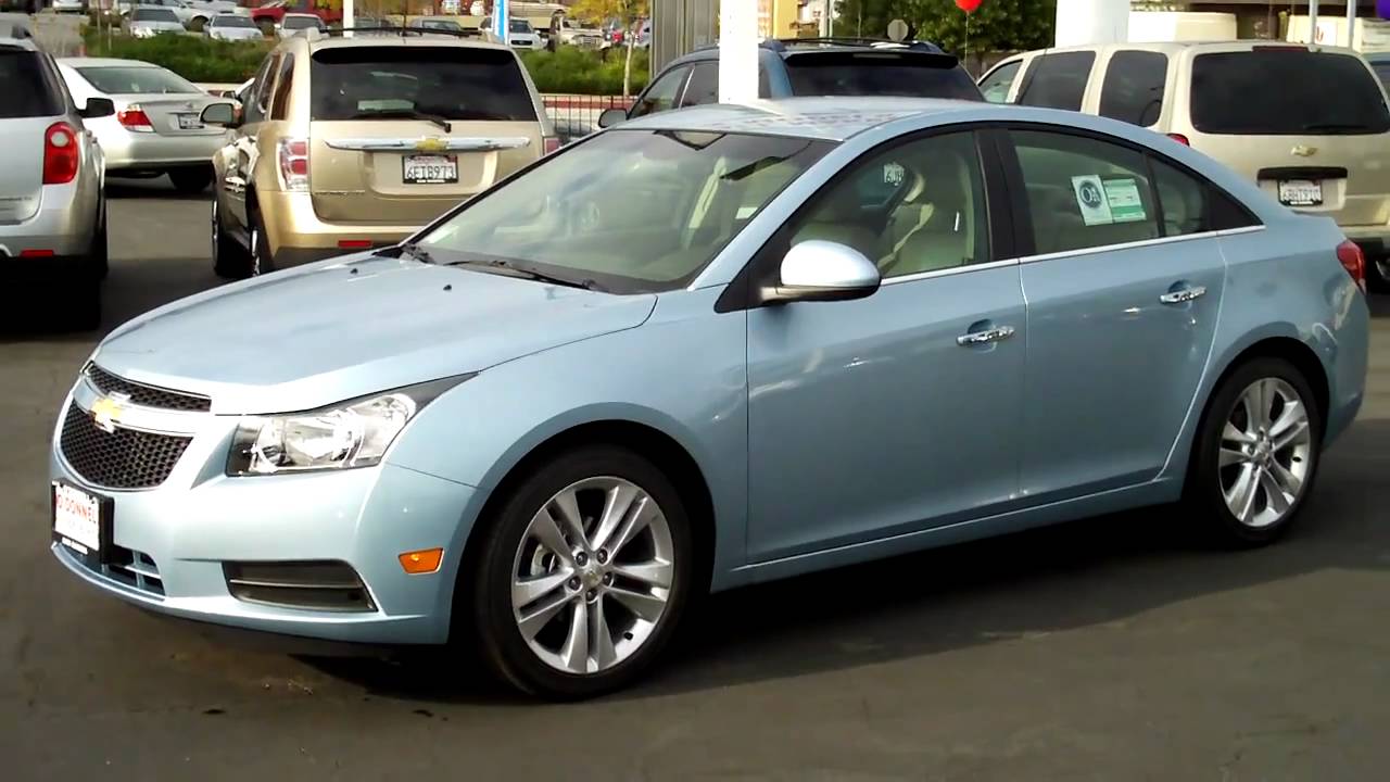 2011 Chevy Cruze LTZ, Eco/Turbo, Ice Blue Met., O'Donnell Chevrolet Buick, San Gabriel CA 91776
