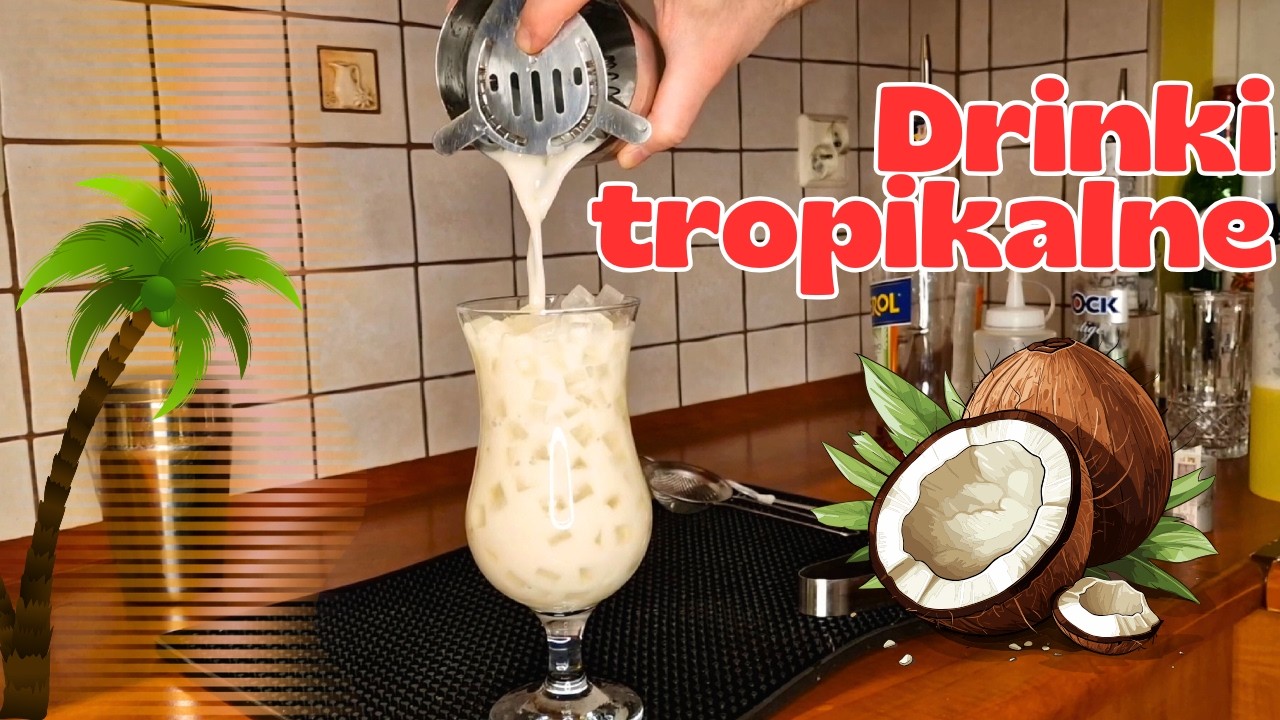 3 proste drinki tropikalne - East 8 hold up, Pina Colada, Blue lagoon