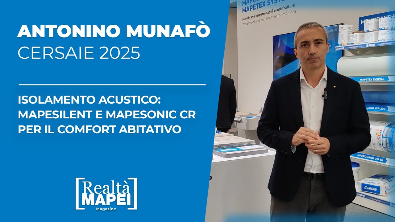 Mapesilent e Mapesonic CR: isolamento acustico professionale | Cersaie 2025