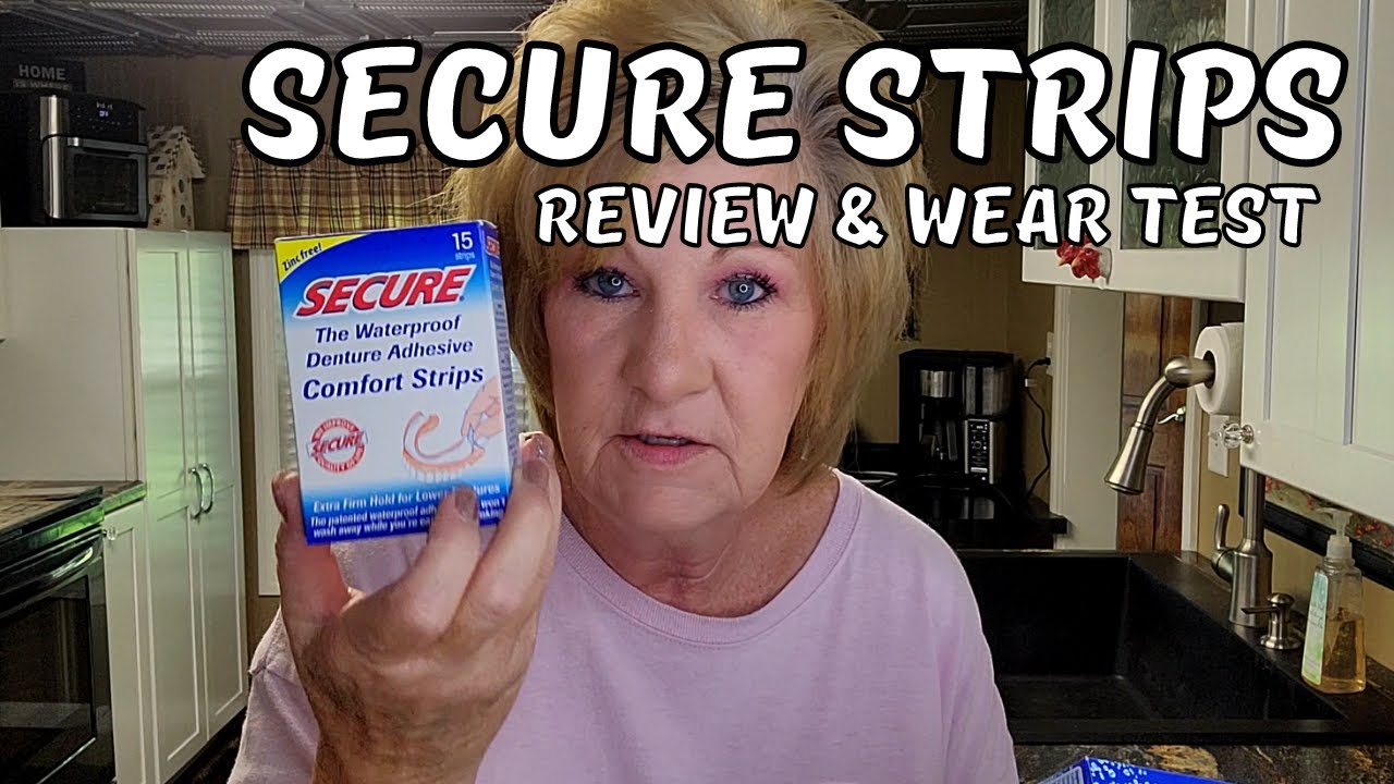Как использовать клей для зубных протезов Secure Comfort Strips