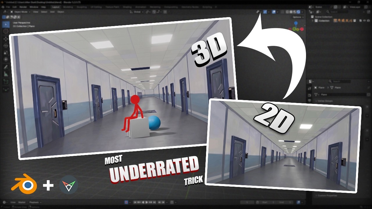 From 2D Images to 3D Environments In Blender (NO Ai)