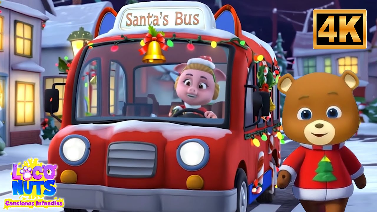 Ruedas navideñas en el autobús🎶🎅y más  Rimas y Villancicos Infantiles🌟