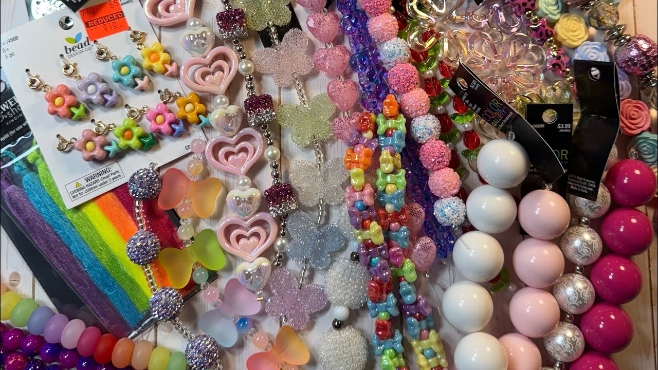 Hobby Lobby Bead Haul!  75% clearance and 50% sale items!  All Beads!!