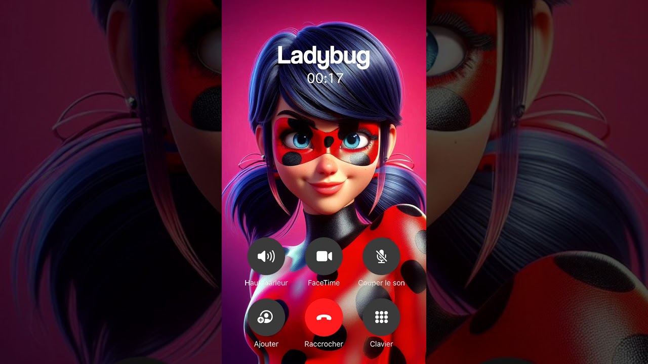 APPEL LADYBUG MIRACULOUS ELLE R&Eacute;POND