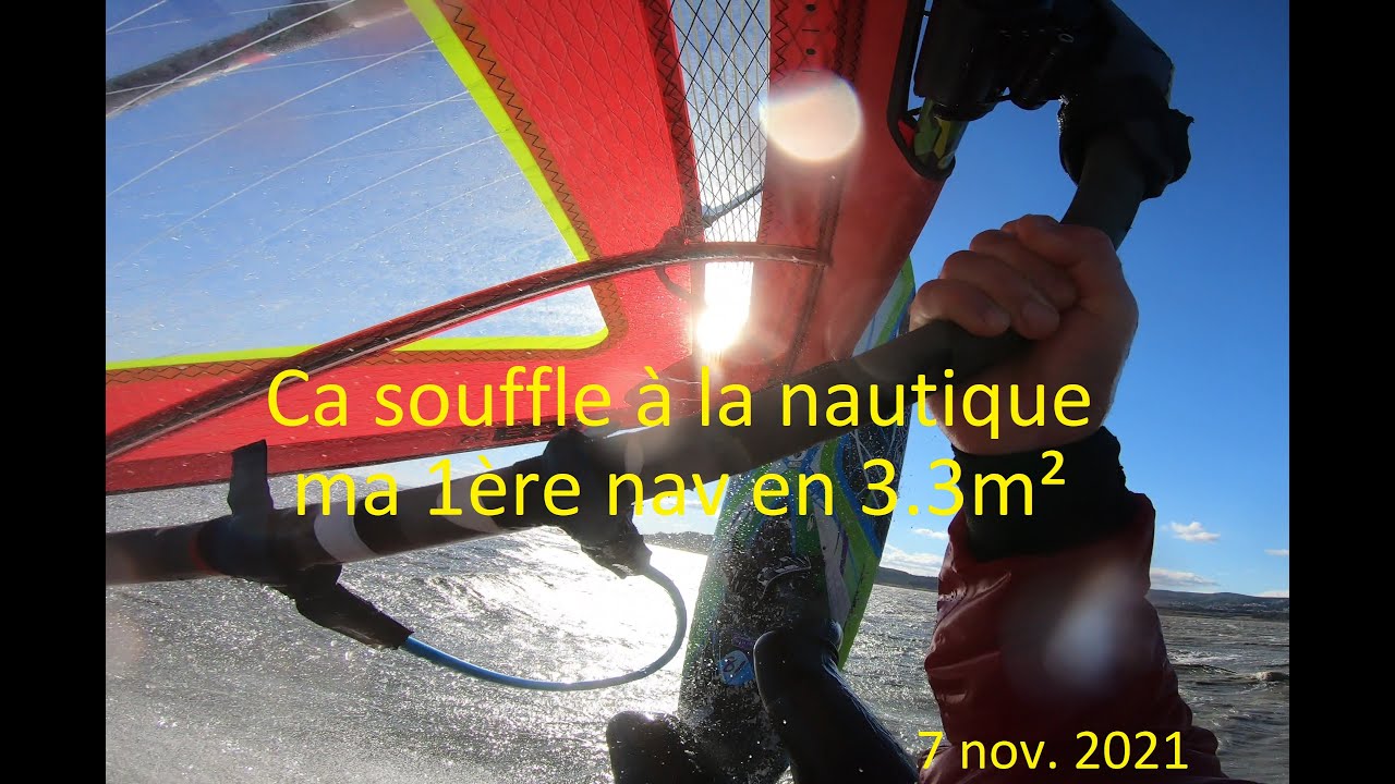 windsurf la nautique  - baston - 7 nov 2021 - 81l + 3.7 puis 3.3  GOPRO