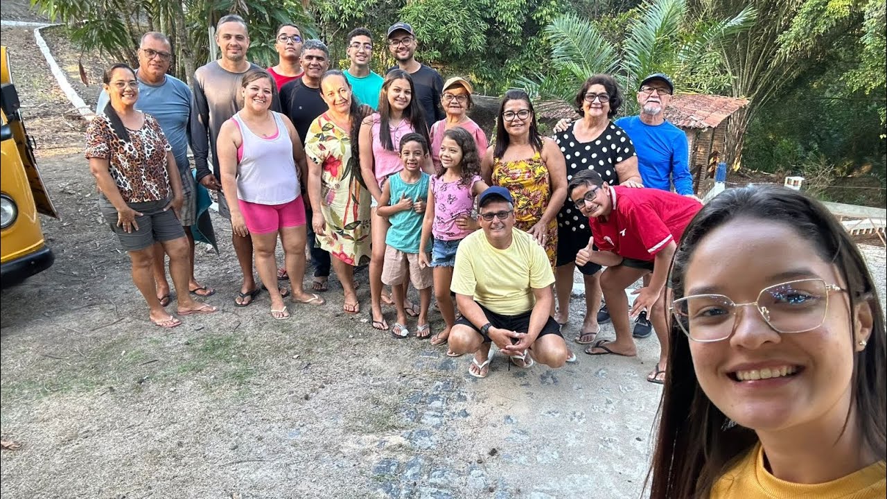 Passeio no sítio com a família 