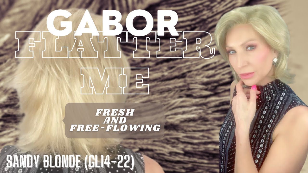 Flatter Me Wig by Gabor in the color Sandy Blonde (GL14-22) Textured Layers, Fresh and Free-Flowing