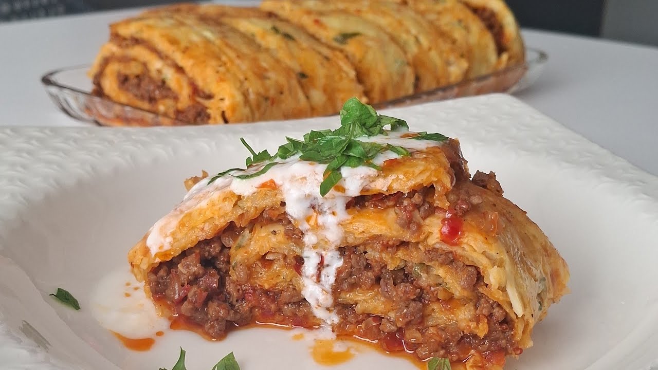 ​Tüm Püf Noktalarıyla Tam Kıvamında Kıymalı Rulo Patates Tarifi 🥩✨