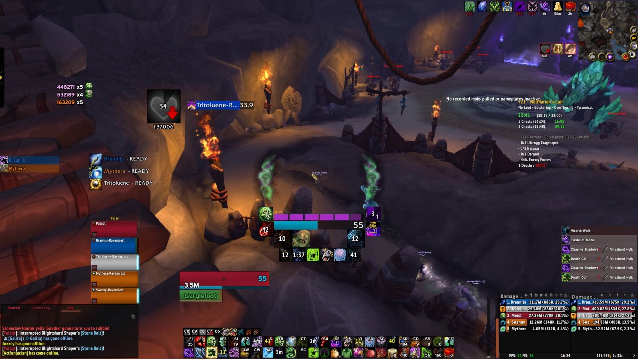 Unholy DK - M+21 Neltharion's lair [1 Chest]