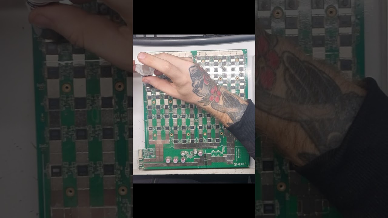 Changing thermal paste (HY510) to S19 Bitmain Antminer Hashboard