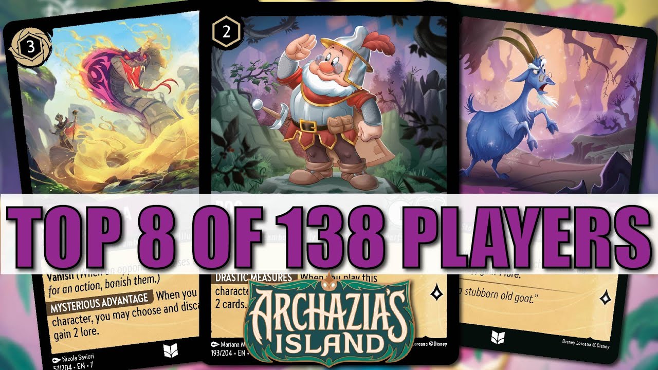 BEAT THE META WITH AMETHYST/STEEL! TOP 8 @ SSG OF 138 PLAYERS DECK PROFILE | Disney Lorcana