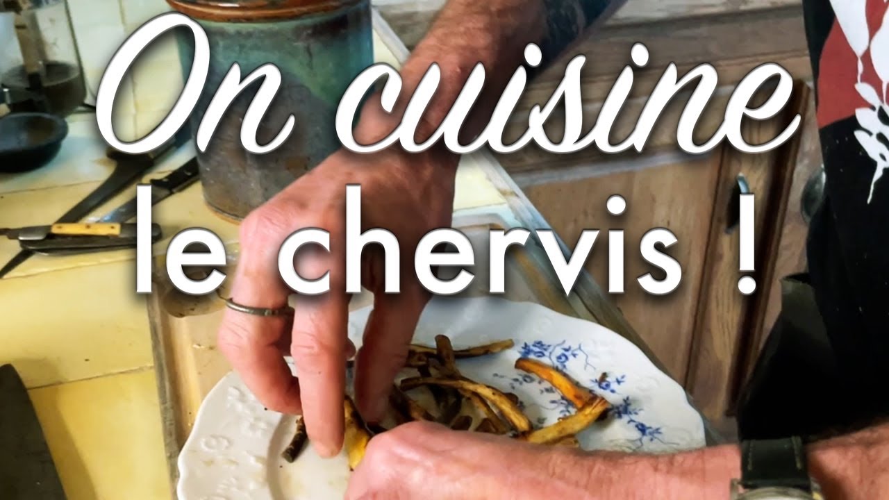 On cuisine le chervis.