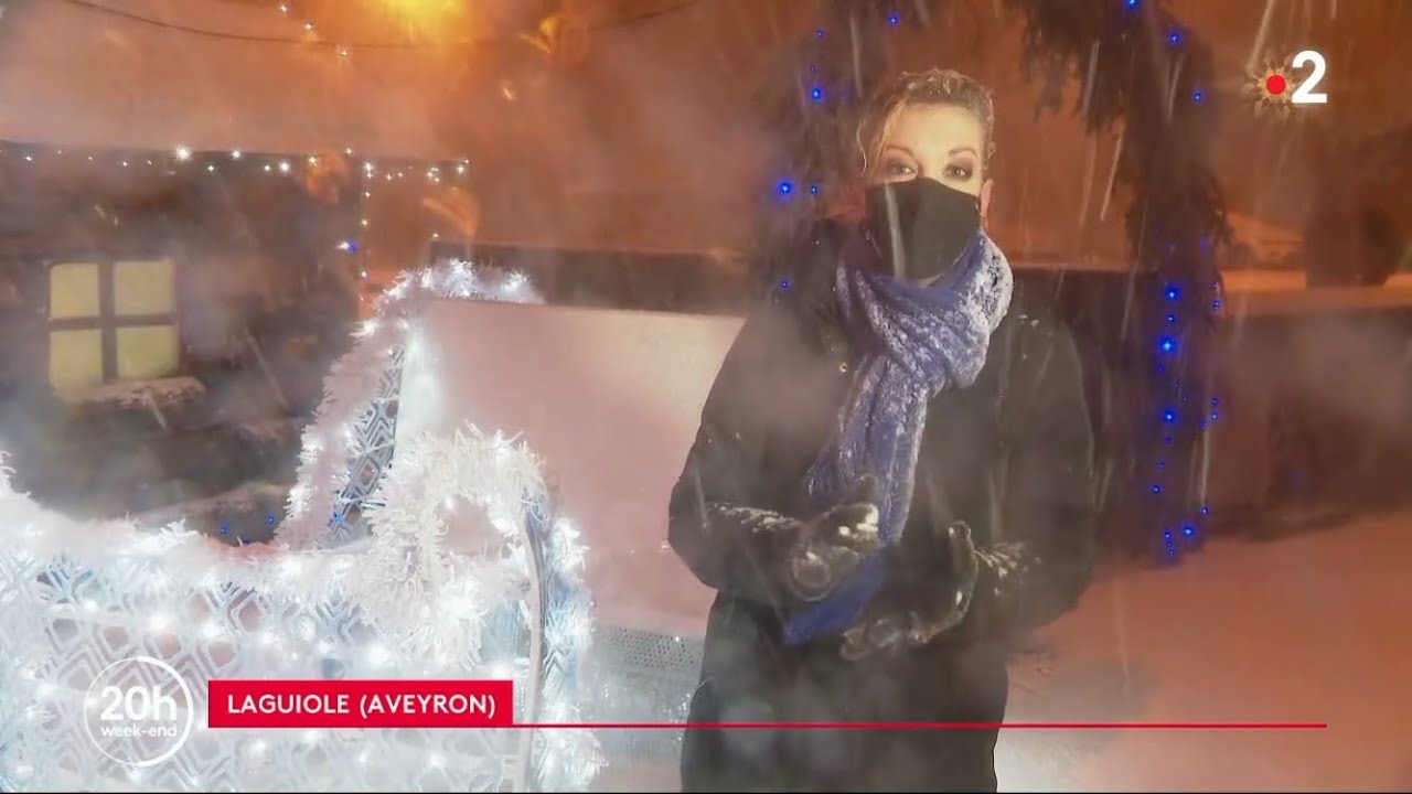 Duplex 20H France 2 - temp&ecirc;te Bella et neige &agrave; Laguiole (Aveyron) 27 d&eacute;cembre 2020