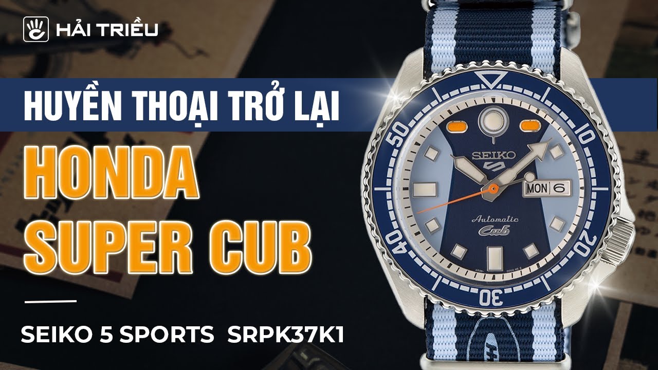 Biểu tượng Đồng Hồ Seiko 5 Sports HONDA SUPER CUB Limited Edition gây chấn động | SRPK37K1