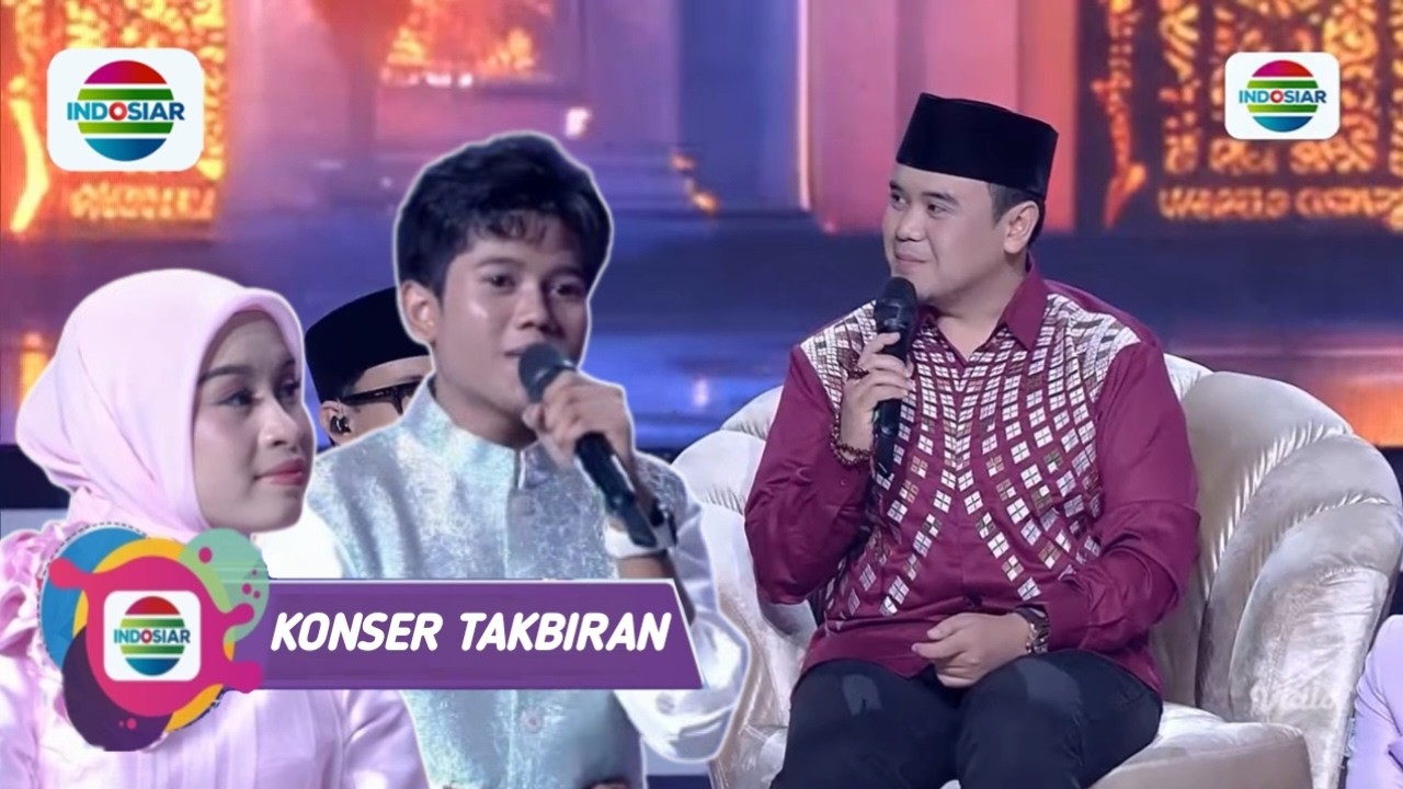 Bikin penasaran!! Valen tanya tentang jodoh ke pak ustad begini reaksi Mila di Mega konser takbiran.