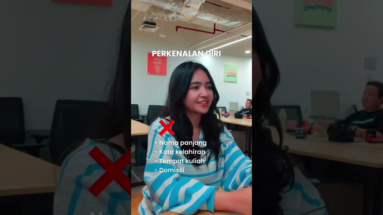 Cara jawab perkenalan diri saat interview nih guys dijamin LOLOSS! 😎 #shorts #kerja #interview