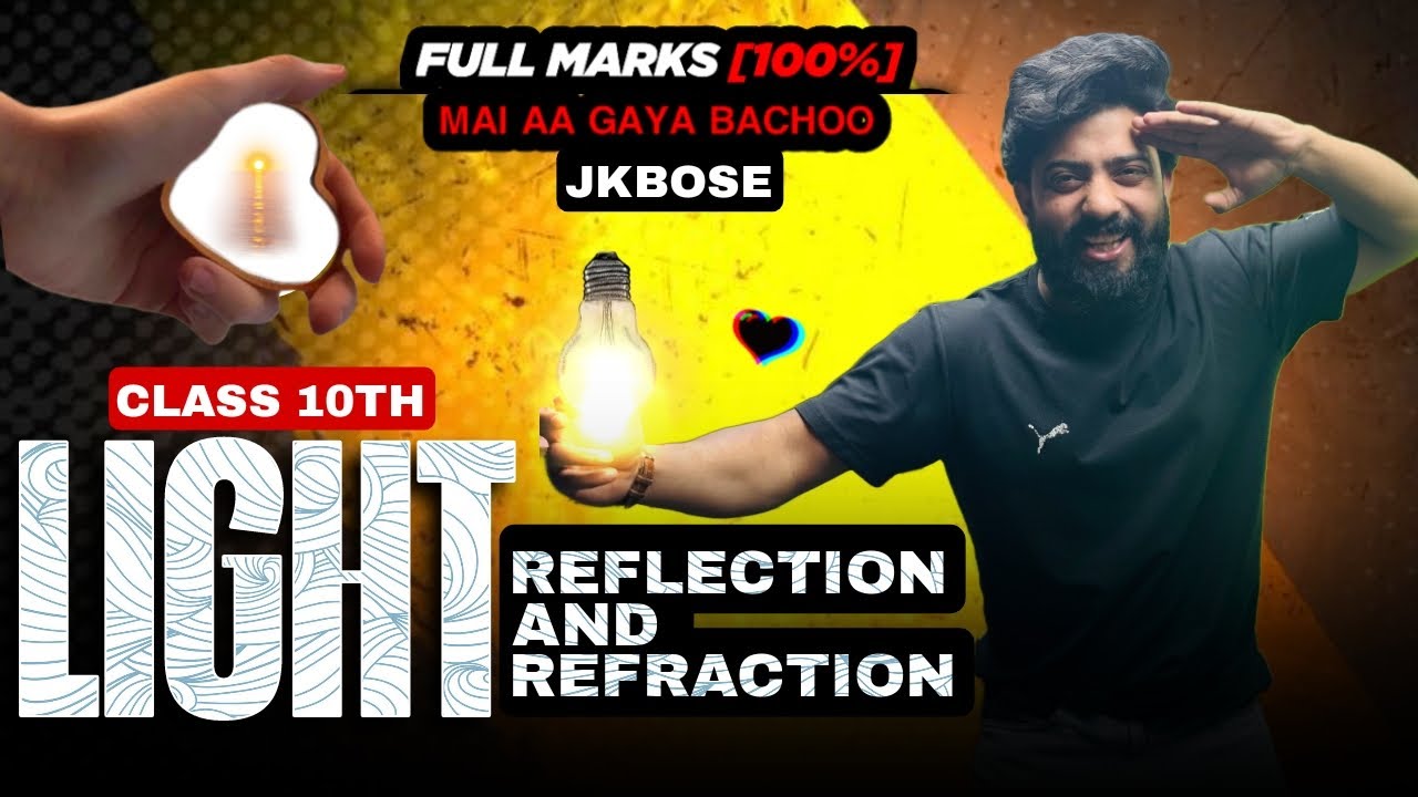 Most Important Questions of Light REFLECTION AND REFRACTION Physics | Class 10th Science JKBOSE
