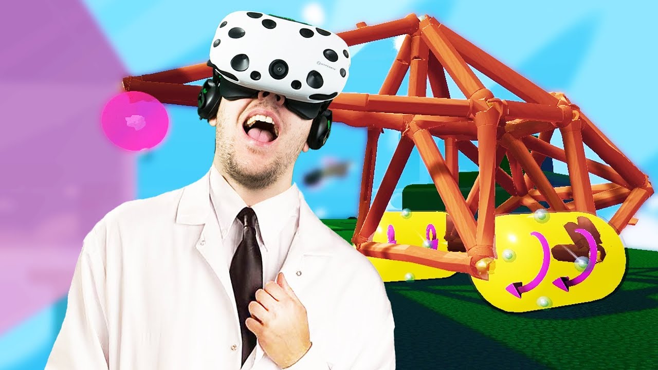 Virtual Reality Vehicle Building and Puzzle Solving! - Fantastic Contraption Gameplay - VR HTC Vive