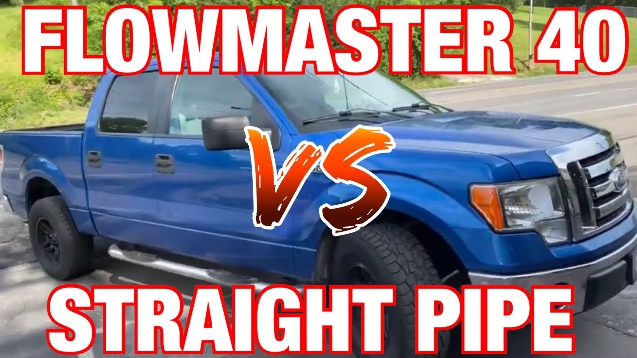 Ford F-150 5.4L Triton: ПРЯМЫЕ ТРУБЫ против FLOWMASTER 40 СЕРИИ!
