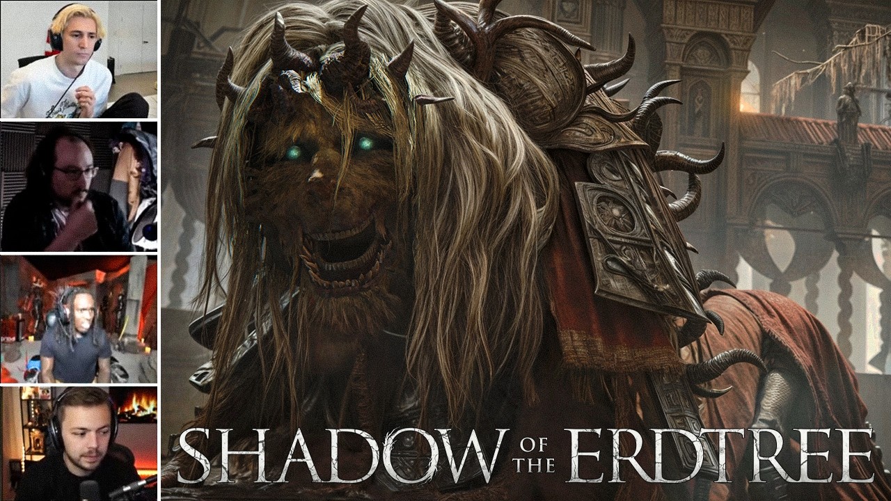 Divine Beast Dancing Lion Boss Battle Reaction, Elden Ring Shadow of the Erdtree Compilation