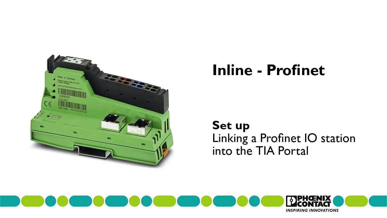 How to set up an Inline Profinet bus coupler at Siemens TIA Portal