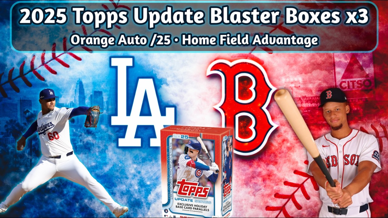 2025 Topps Update Blasters x3 — Cyber Monday Pickups • Orange Auto /25 • Home Field Advantage!