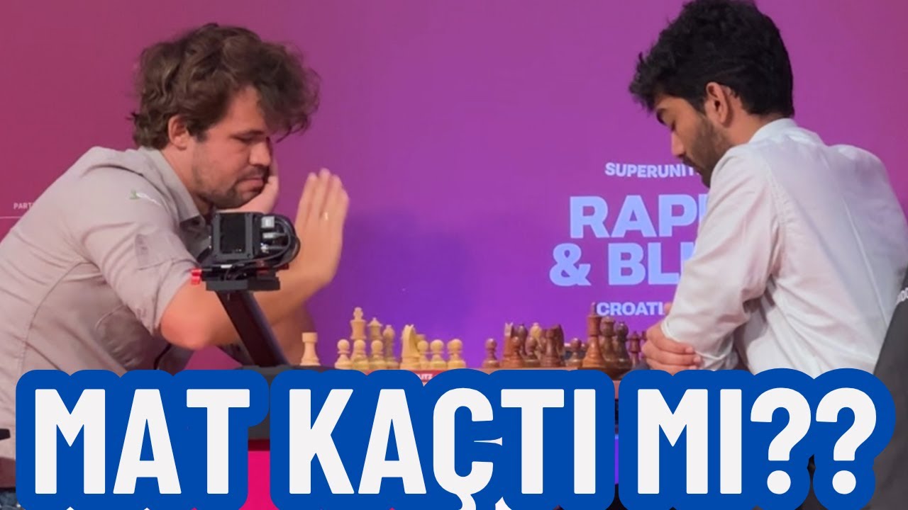 Magnus MAÇIN STRESİNDEN 3 HAMLEDE MAT KAÇIRDI MI? | Magnus Carlsen vs. Gukesh (BLITZ)
