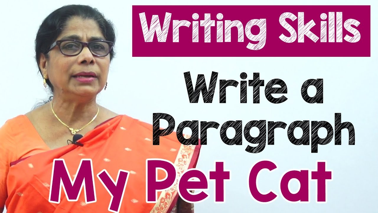 How to Write a Paragraph about My Pet Cat in English | Composition Writing  | Reading Skills