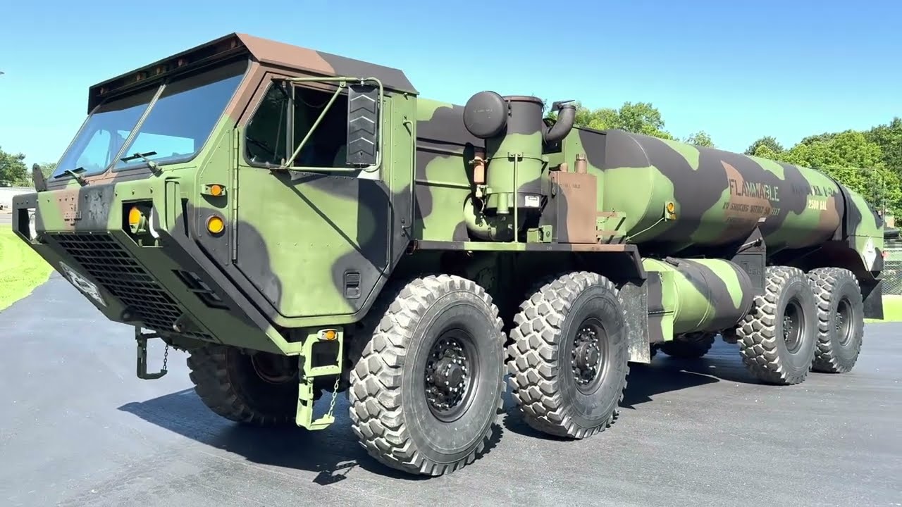 1988 Oshkosh M978 Hemtt Fuel Tanker Truck 8x8 With Winch FOR SALE NOW!