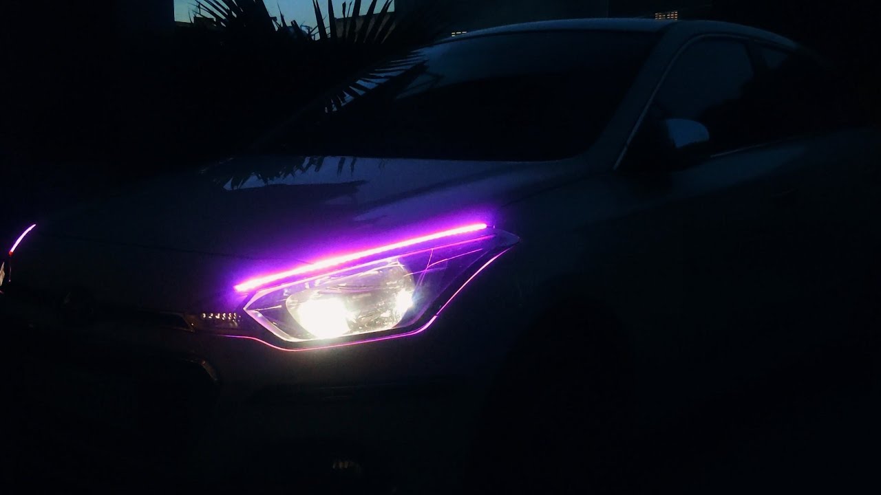 Elite i20 eyebrow drl  installation