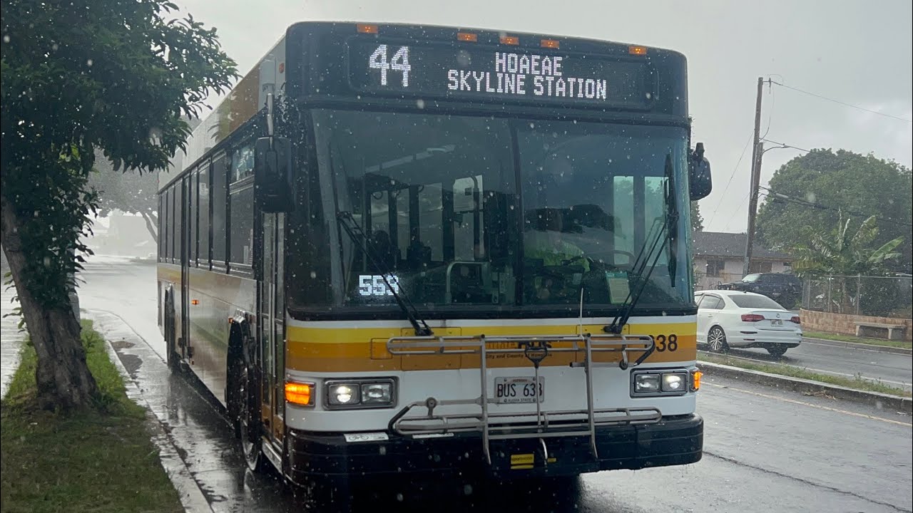 Thebus Honolulu Bus' 638 Gillig Low Floor 40' Ft Route 44 Ho'ae'ae West Loch Skyline Station