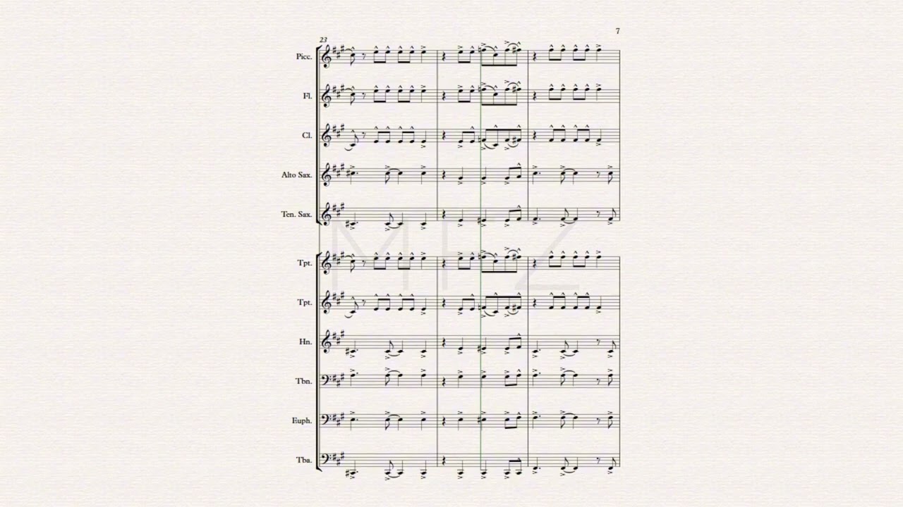 Unstoppable Marching Band V1 (full score sheet music)