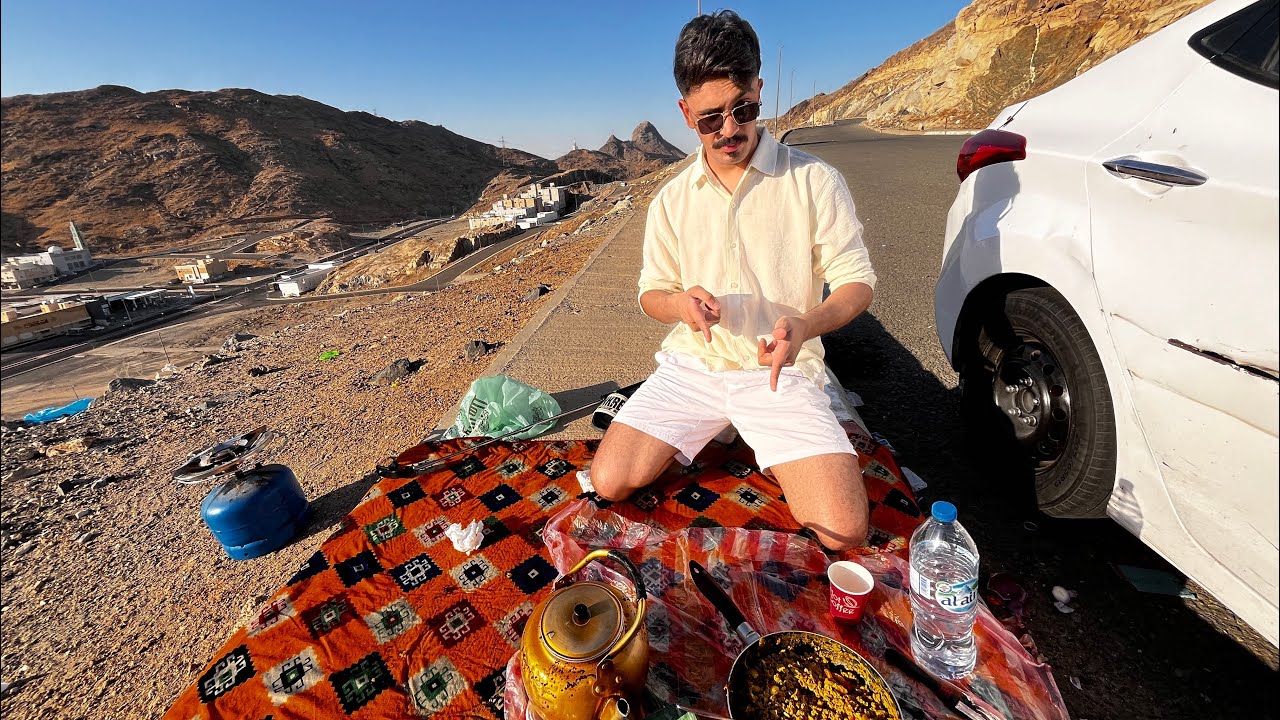 فلوق :104 فطور على اعلا القمه ⛰️