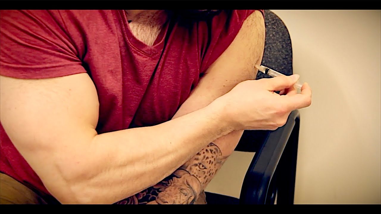 ADMINISTERING MY TRT SHOT IN THE SHOULDER (Testosterone Replacement Therapy)