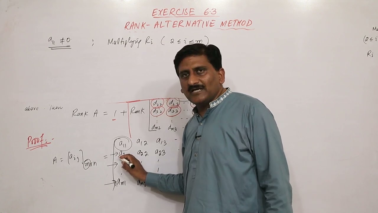 86.  Rank- alternative method  exercise 6.3 vector spaces |  Mathematical Methods by sm yusuf