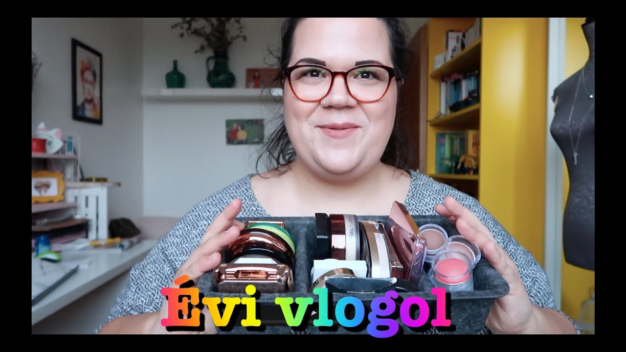 Évi vlogol - smink szelektálás, mini food haul