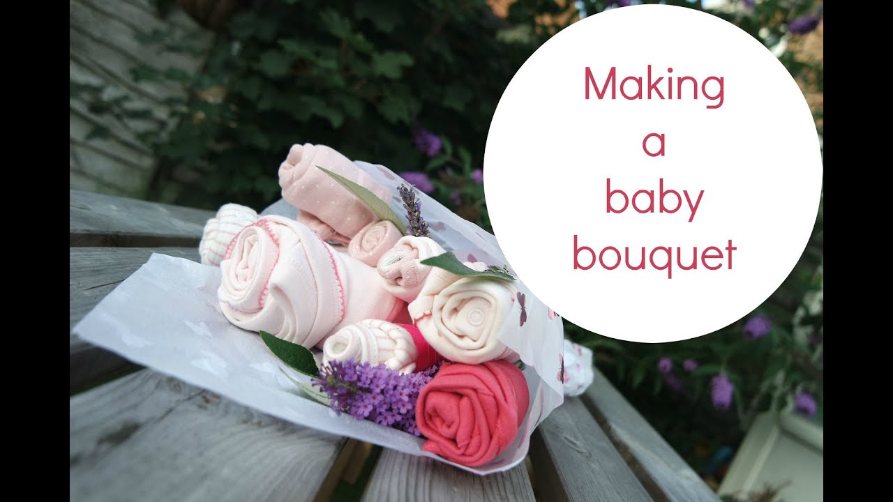 Making a baby bouquet with M&S