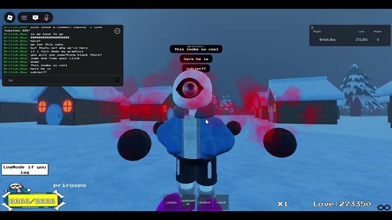 Lava void sans showcase!