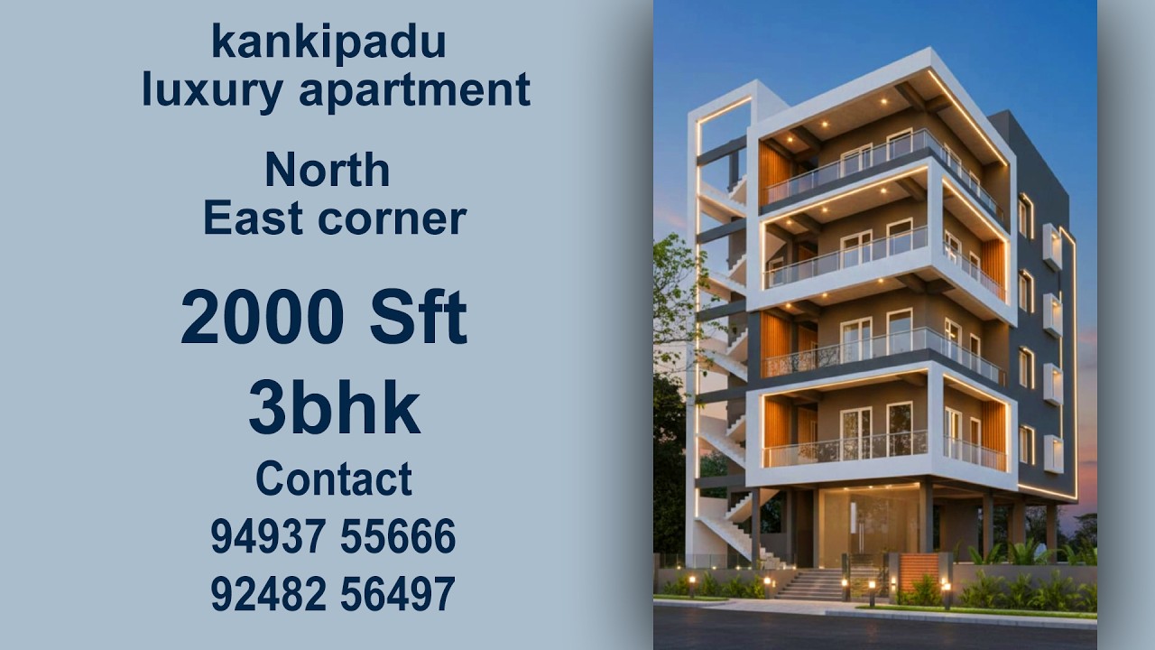 kankipadu luxury 3bhk flat for sale | 3BHK luxury flats for #sale #vijayawada