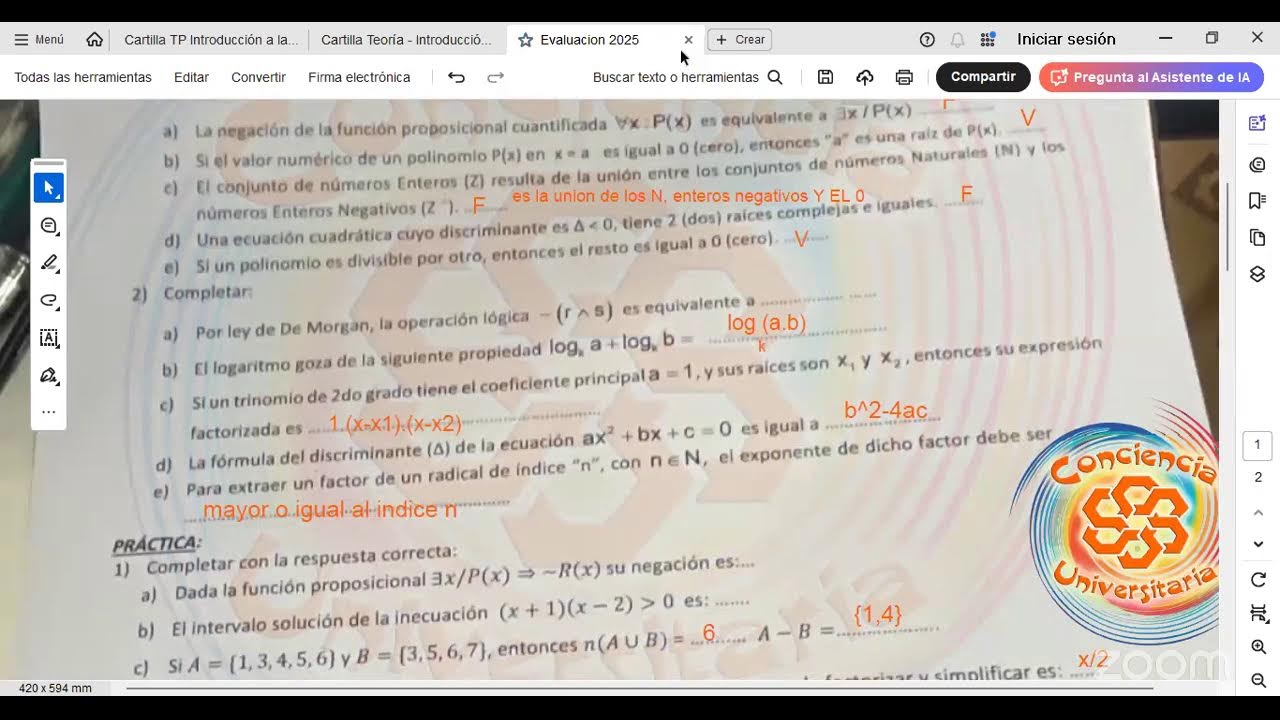 clase de apoyo Introducción a la matemática- resolvemos parciales