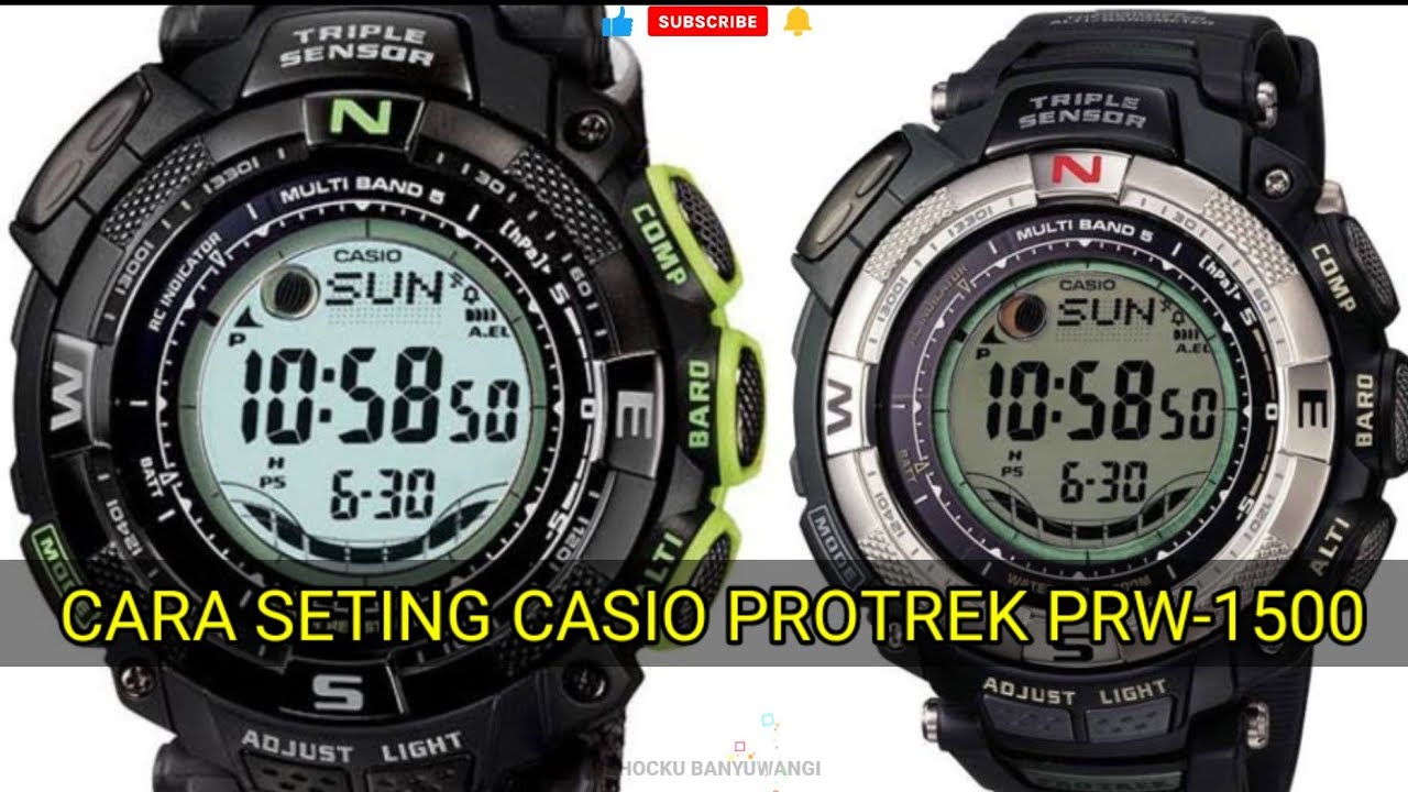 Seting Lengkap Casio Protrek PRW-1500 multi Band 5