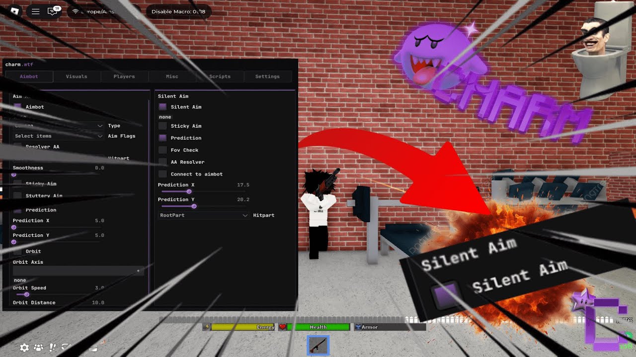 RAIDING WITH THE BEST FREE ROBLOX EXTERNAL CHEAT CHARM.WTF ON DAHOOD & PHANTOM FORCES (SILENT AIM) 🌟