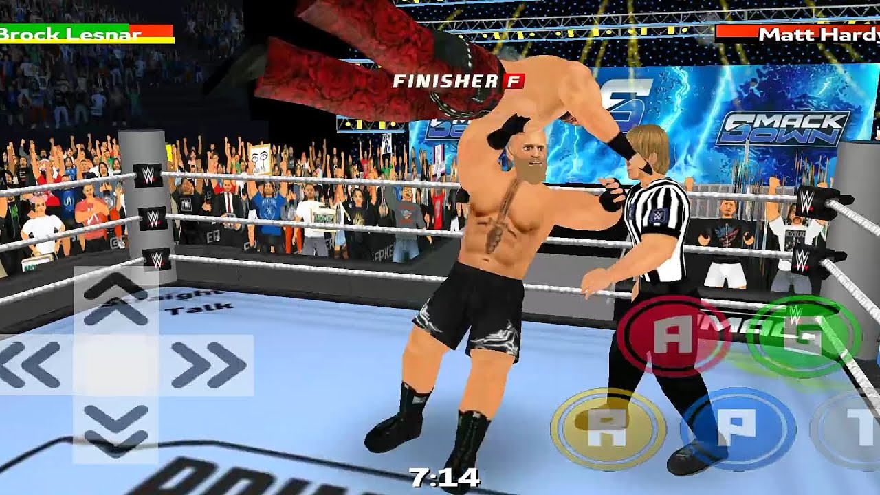 WR3D2K25 SMACKDOWN BROCK LESNAR VS MATT HARDY FULL LENGTH MATCH 