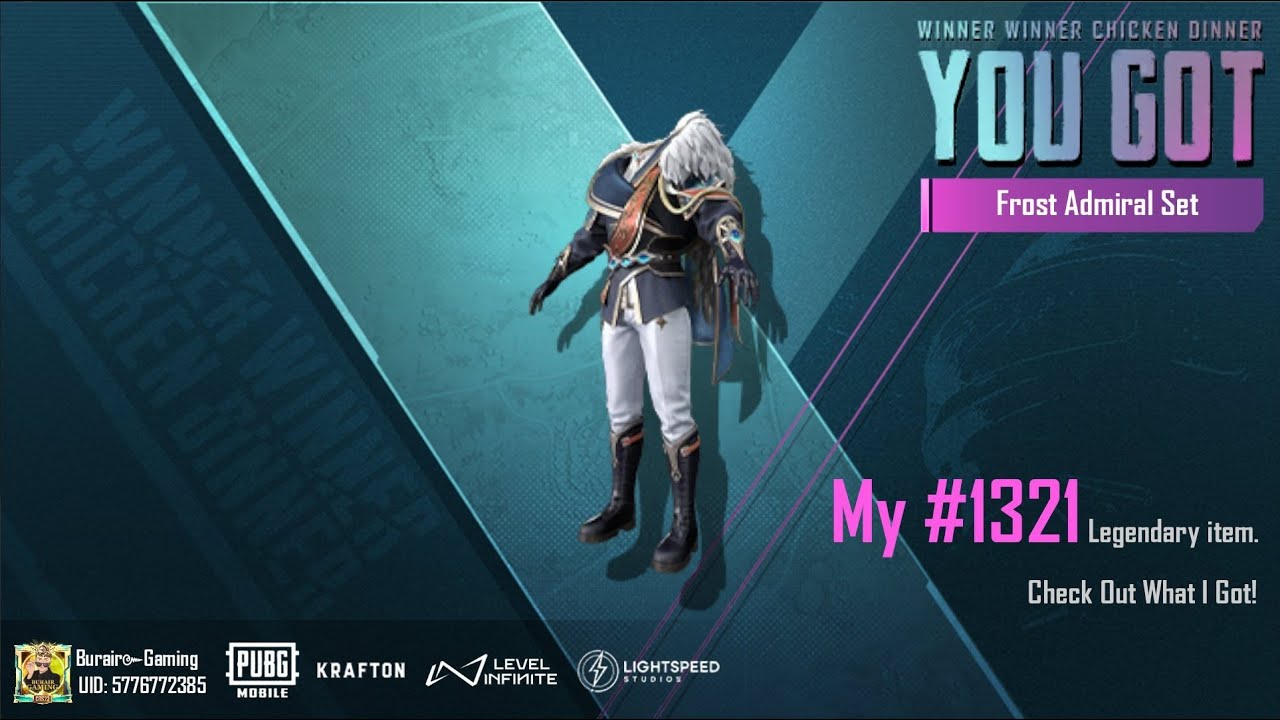 New Frost Admiral Set | Burair Gaming is Live (No.111)#burairgaming #ultimatecrate #pubgmobile #pubg